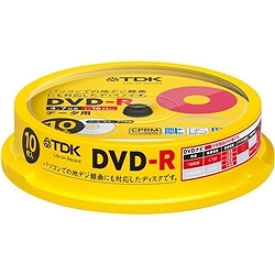 ＴＤＫ DR47DALC10PS DVD-R PCデータ用 4.7GB 1-16X CPRM パールカラー スピンドルケース 10枚入