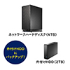 ネットワークハードディスク＆バックアップHDDセット【バックアップ用HDD付き】