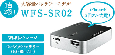 ☆新品・未使用☆I-O DATA Wi-Fiストレージ WFS-SR02SDカードリーダー